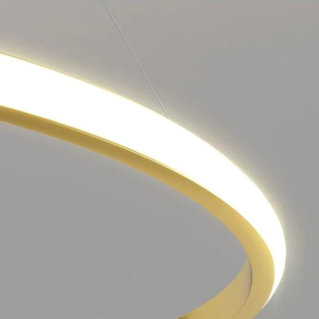 Pendente LED de Luxo com Dois Aros