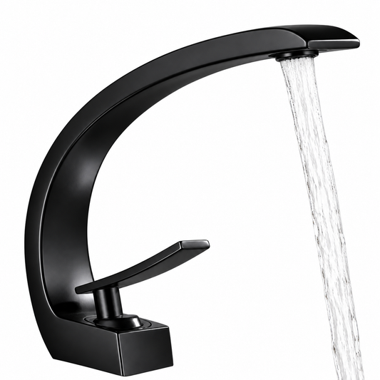 Torneira Misturadora Clássica Minimalista Wave – Monocomando para Água Quente e Fria