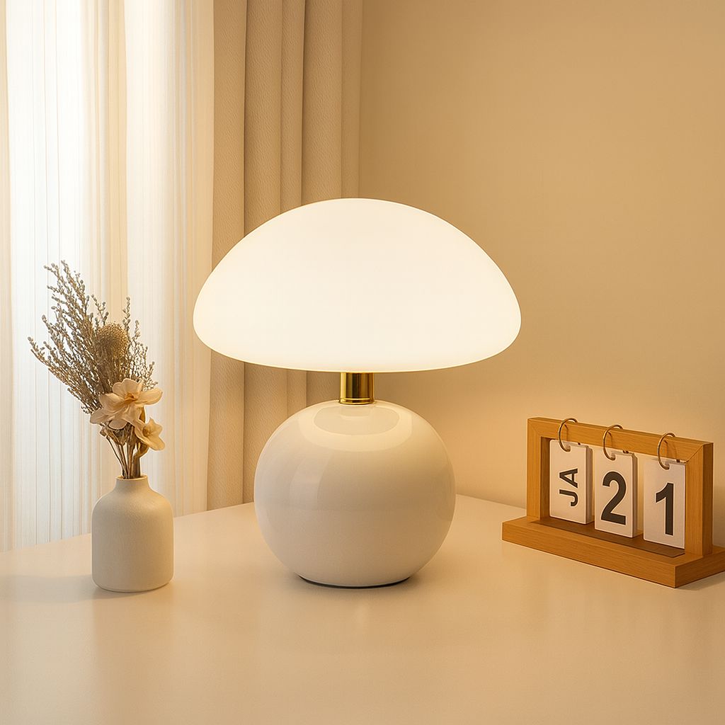 Luminária Abajur de Mesa Cogumelo