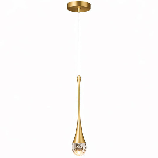 Lustre Pendente de Luxo em Gota Crystals